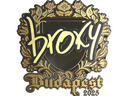 Sticker | broky (Gold) | Budapest 2025