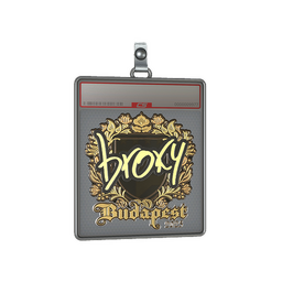 Sticker Slab | broky (Gold) | Budapest 2025
