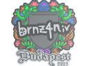 Sticker | brnz4n (Embroidered) | Budapest 2025