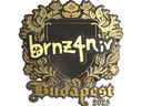 Sticker | brnz4n (Gold) | Budapest 2025