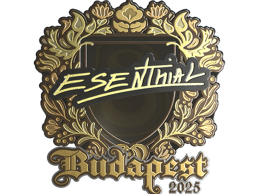 Sticker | esenthial (Gold) | Budapest 2025