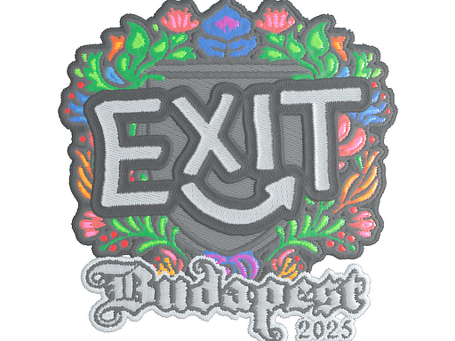 Sticker | exit (Embroidered) | Budapest 2025