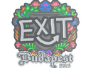 Sticker | exit (Embroidered) | Budapest 2025