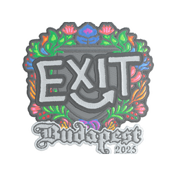 exit (Embroidered) | Budapest 2025