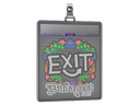 Sticker Slab | exit (Embroidered) | Budapest 2025