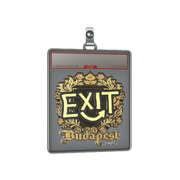Sticker Slab | exit (Gold) | Budapest 2025