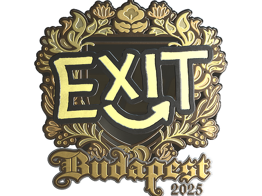 Sticker | exit (Gold) | Budapest 2025