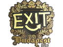 Sticker | exit (Gold) | Budapest 2025