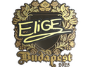 Sticker | EliGE (Gold) | Budapest 2025