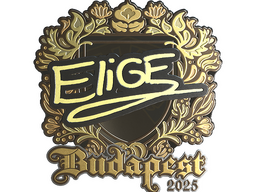 Sticker | EliGE (Gold) | Budapest 2025