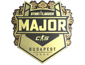 Наклейка | StarLadder (золотая) | Будапешт-2025