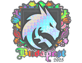 Наклейка | Team Spirit (голографическая) | Будапешт-2025