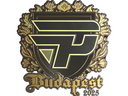 Sticker | paiN Gaming (Gold) | Budapest 2025
