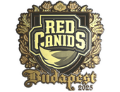 Наклейка | RED Canids (золотая) | Будапешт-2025