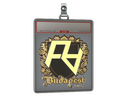 Sticker Slab | Rare Atom (Gold) | Budapest 2025