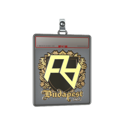 Sticker Slab | Rare Atom (Gold) | Budapest 2025