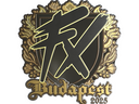 Sticker | Fluxo (Gold) | Budapest 2025