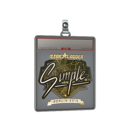 Sticker Slab | s1mple (Gold) | Berlin 2019