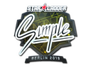 Sticker | s1mple (Foil) | Berlin 2019