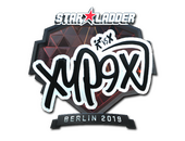 Наклейка | Xyp9x (металлическая) | Берлин-2019