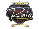 Sticker | rain (Gold) | Berlin 2019