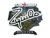 Наклейка | ZywOo (металлическая) | Берлин-2019