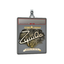 Sticker Slab | ZywOo (Gold) | Berlin 2019