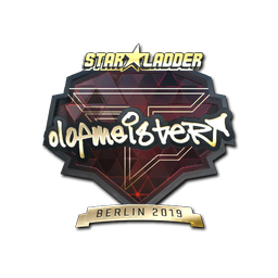 Sticker | olofmeister (Gold) | Berlin 2019