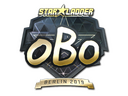 Sticker | oBo (Gold) | Berlin 2019
