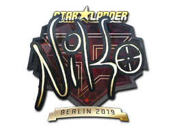 Sticker | NiKo (Gold) | Berlin 2019