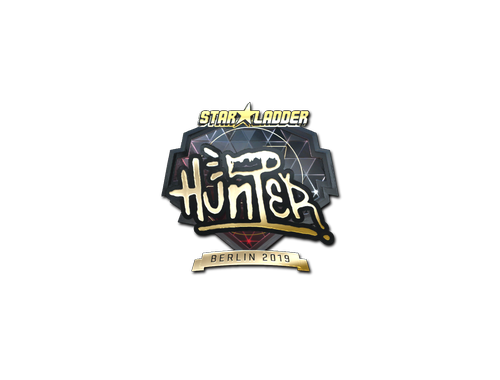 Autocolante | huNter- (Gold) | Berlim 2019