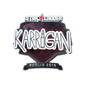 Sticker | karrigan (Foil) | Berlin 2019