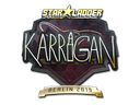 Sticker | karrigan (Gold) | Berlin 2019