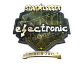 Sticker | electronic (Gold) | Berlin 2019