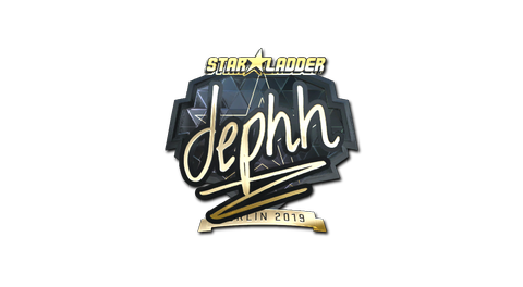 Sticker | dephh (Gold) | Berlin 2019