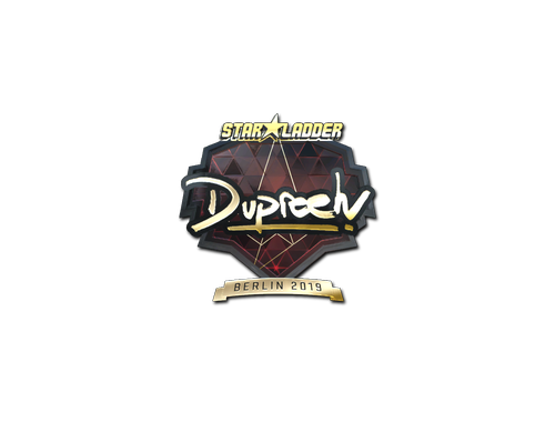 Aufkleber | dupreeh (Gold) | Berlin 2019