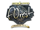 Sticker | f0rest (Gold) | Berlin 2019