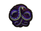 Наклейка | Василиск (металлическая)