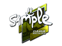 Sticker | s1mple (Foil) | Boston 2018