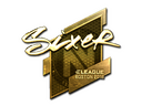 Sticker | SIXER (Gold) | Boston 2018