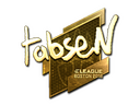 Sticker | tabseN (Gold) | Boston 2018
