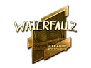 Sticker | waterfaLLZ (Gold) | Boston 2018