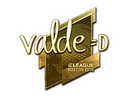 Sticker | v4lde (Gold) | Boston 2018