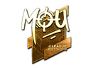 Sticker | mou (Gold) | Boston 2018