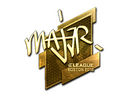 Sticker | MAJ3R (Gold) | Boston 2018