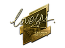 Sticker | LoveYY (Gold) | Boston 2018