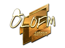 Sticker | olofmeister (Gold) | Boston 2018