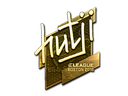 Sticker | hutji (Gold) | Boston 2018