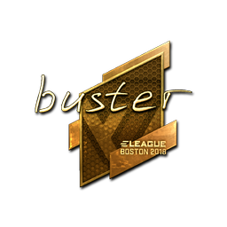 Sticker | buster (Gold) | Boston 2018
