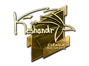 Sticker | keshandr (Gold) | Boston 2018